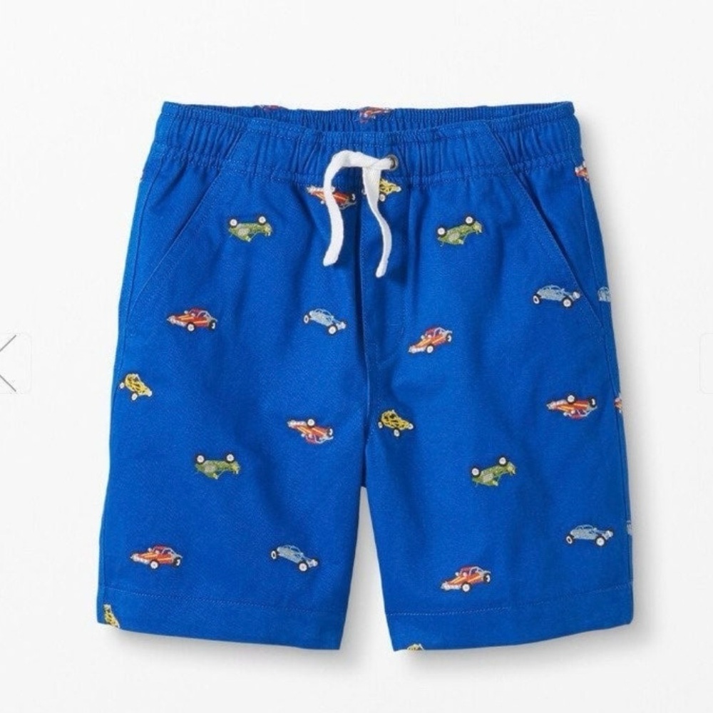 Hanna Andersson Race Car Print Shorts